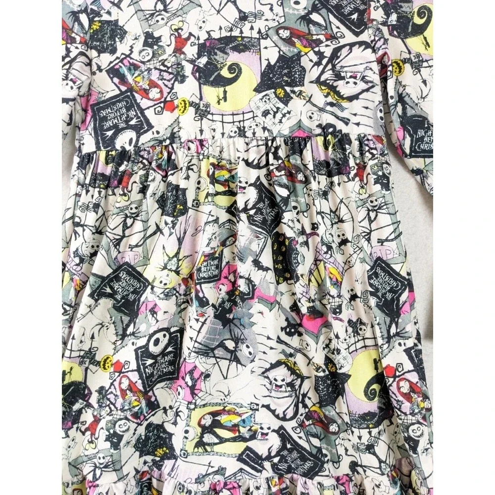 Dash Of Glitter Girls Shirt Top Size 5XL Long Sleeve Nightmare Before Christmas